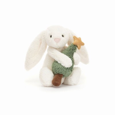 Jellycat Bashful Conejo with Christmas Tree | JAQR-82359